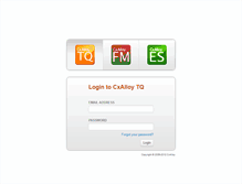 Tablet Screenshot of login.cxalloy.com